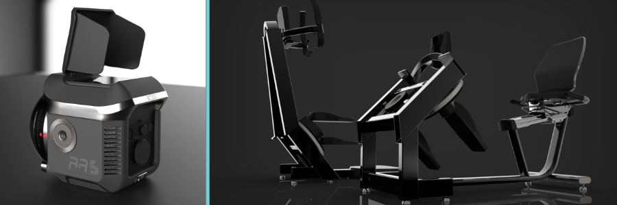3D rendering of a specialized camera and custom workout bench by Cad Crowd product designers