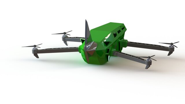 3D model of FUTURISTIC DRONE DESING