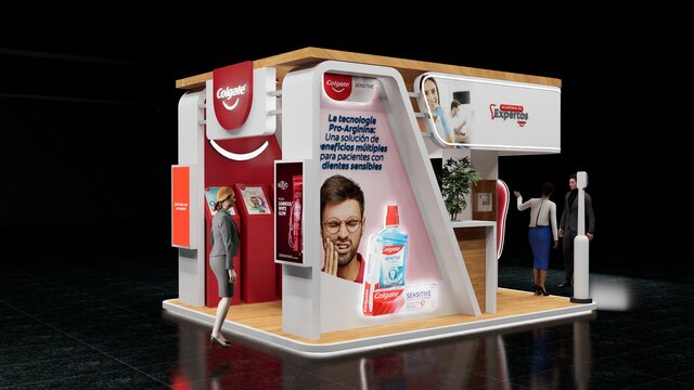 3D model of 3d Tradeshow Design - Colgate Exhibition Booth