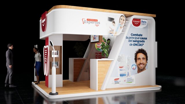 3D model of 3d Tradeshow Design - Colgate Exhibition Booth