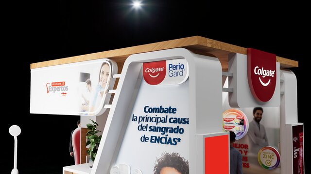 3D model of 3d Tradeshow Design - Colgate Exhibition Booth