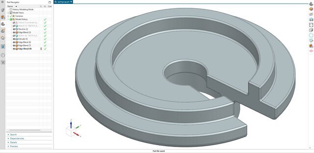 3D model of 15. Slotted Coil Spring Retainer (Spring Cup)