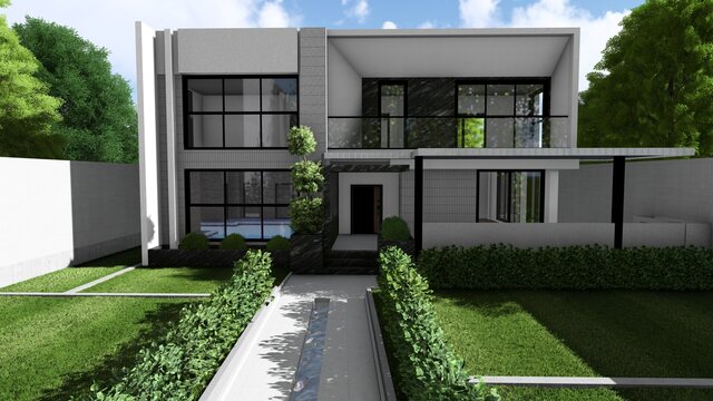 Private Villa near Tabriz – Built Project | Plans, Details & 3D Visualization – image 2 of 7
