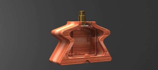3D model of perfume-bottle-casing
