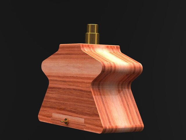 3D model of perfume-bottle-casing