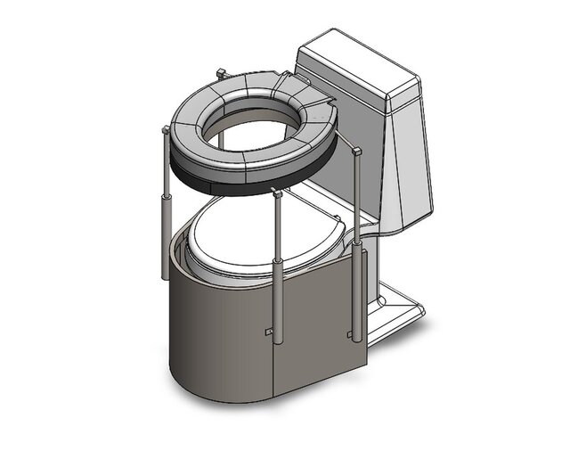 Adjustable commode system