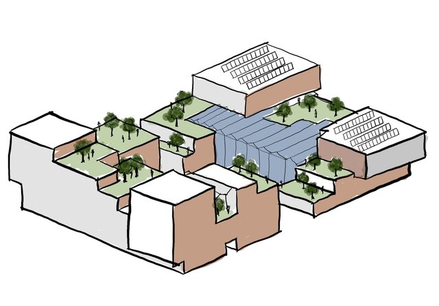 3D model of Architectural sketches