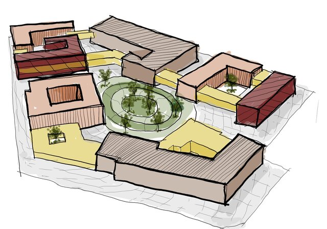3D model of Architectural sketches
