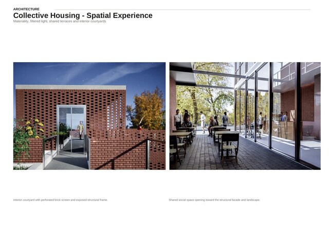 Collective Housing – Steel Frame & Brick Screen – image 3 of 5
