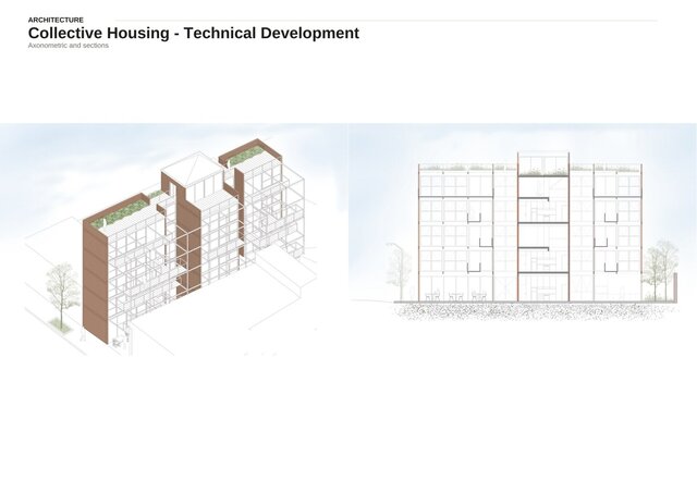 Collective Housing – Steel Frame & Brick Screen – image 5 of 5
