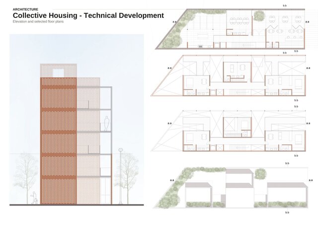 Collective Housing – Steel Frame & Brick Screen – image 4 of 5
