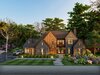 The Timber & Stone Estate A Luxury Modern Farmhouse and Craftsman Residence Featuring Sophisticated Dark Brick, Warm Wood Siding, and Photorealistic High-End Architectural Visualization design by Robi_Design