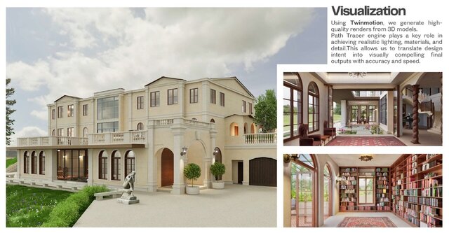 3D model of BIM Coordination & Architectural Visualization