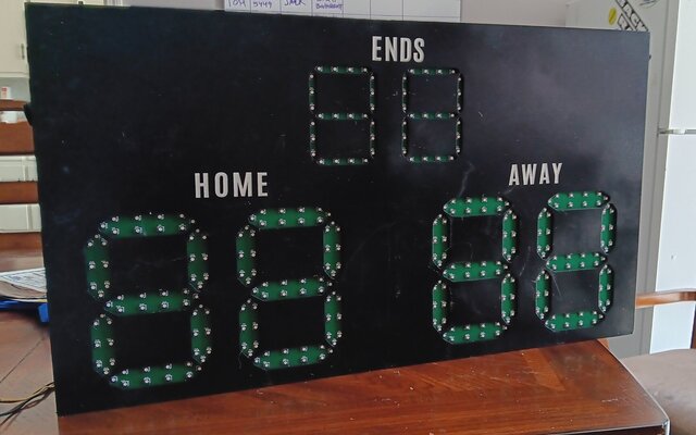 3D model of ESP32 based Scoreboard and Enclosure