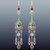 Pair of Cabochon Gemstone Earrings in 14K White Gold