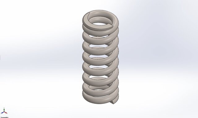 3D model of Compression, Tension & Torsion Spring Library