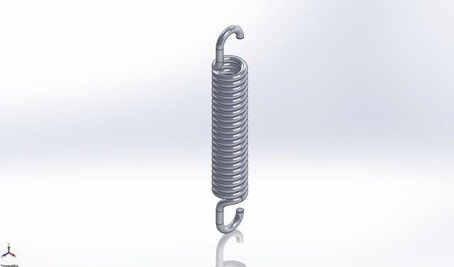3D model of Compression, Tension & Torsion Spring Library