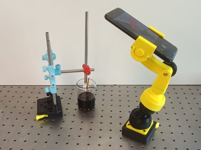 3D model of Phone and camera rigid arm stand
