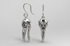 Raven Skull Earrings design by FeS2