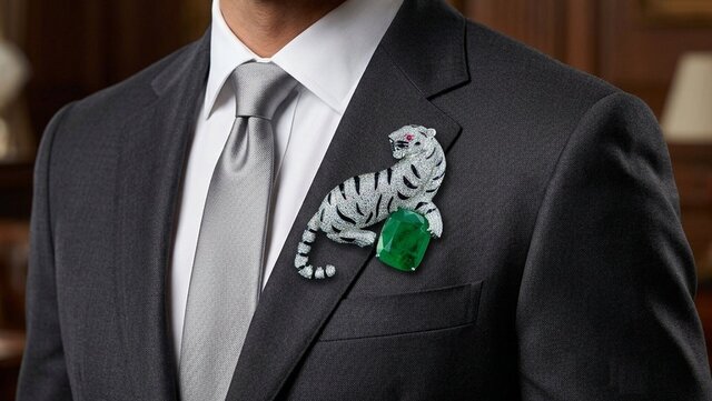 Luxury Tiger Emerald Jewellery – Manufacturing-Ready CAD Design – image 5 of 6