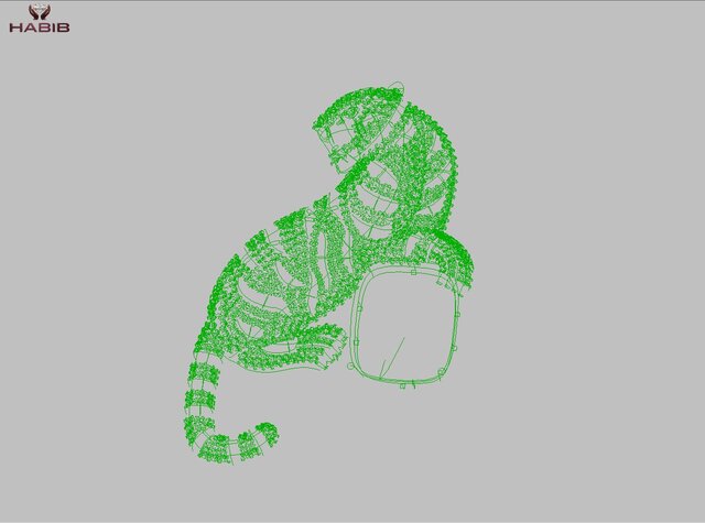 Luxury Tiger Emerald Jewellery – Manufacturing-Ready CAD Design – image 2 of 6