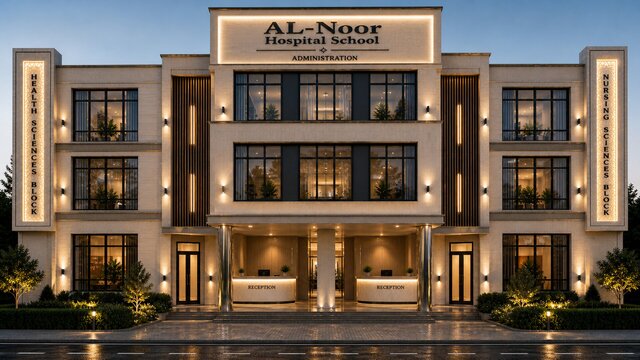 3D model of 1010-al-noor-hospital-school