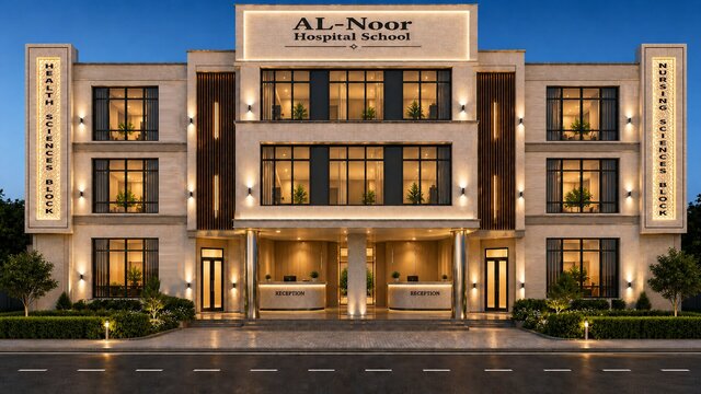 3D model of 1010-al-noor-hospital-school