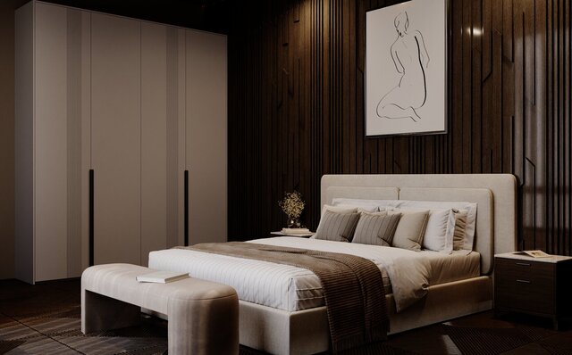 Modern Cozy Bedroom Interior – image 3 of 3