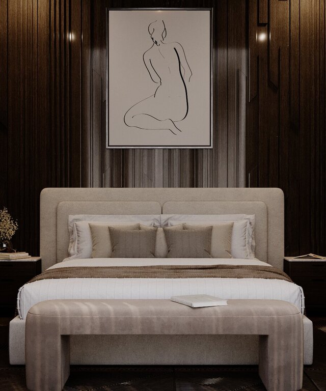 Modern Cozy Bedroom Interior – image 2 of 3