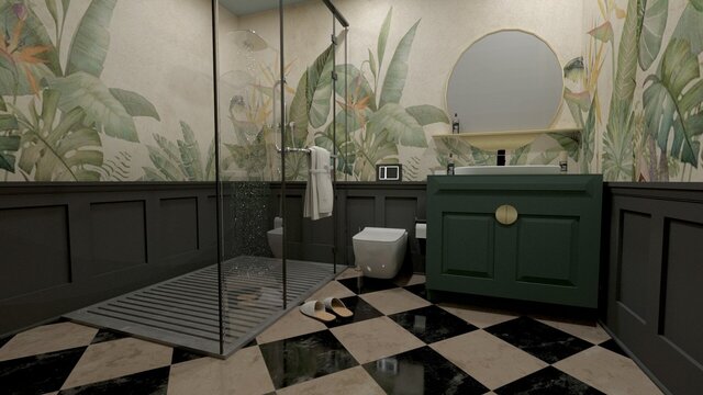 3D model of Modern Living Room Visualization