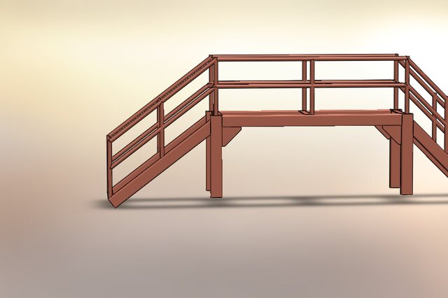 Industrial Steel Staircase & Platform Assembly – image 12 of 14