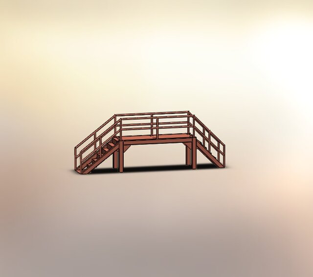 Industrial Steel Staircase & Platform Assembly – image 14 of 14