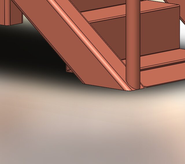 Industrial Steel Staircase & Platform Assembly – image 5 of 14