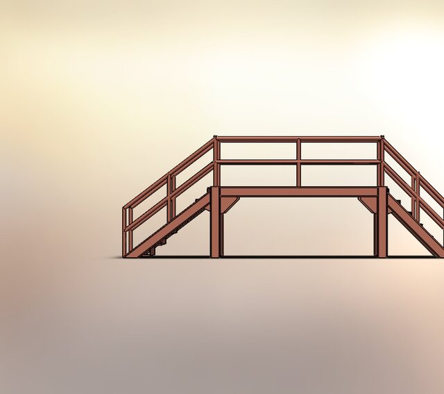 Industrial Steel Staircase & Platform Assembly – image 8 of 14
