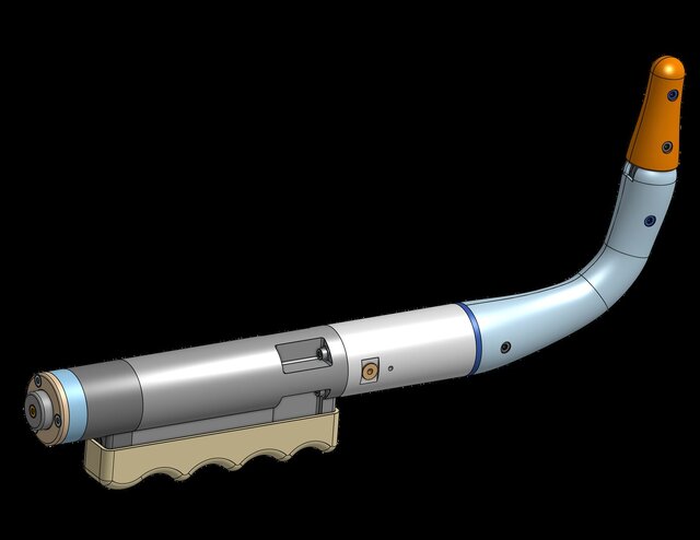 3D model of Hydraulic Prostate Examination Probe