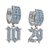 Chicano Style Huggie Earrings with Gothic Number Pendants — Custom CAD | Rhino + MatrixGold