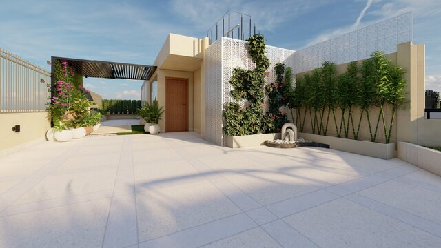 nri complex terrace walkthrough video