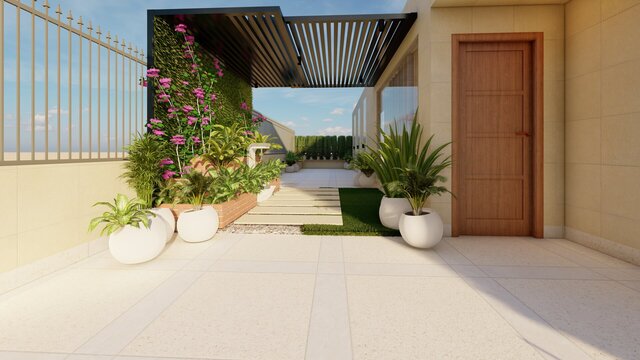 3D model of nri complex terrace walkthrough video