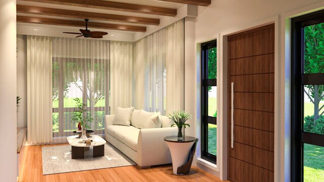 3D model of RESIDENTIAL INTERIOR AND EXTERIOR RENDERING