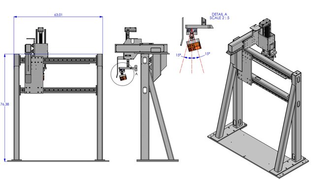 3D model of Custom CNC Machine Design | Mechanical Engineering & Automation