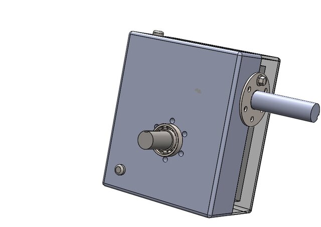 3D model of assembly-complete of worm wheel lock