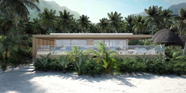3D model of Holiday resort - villas