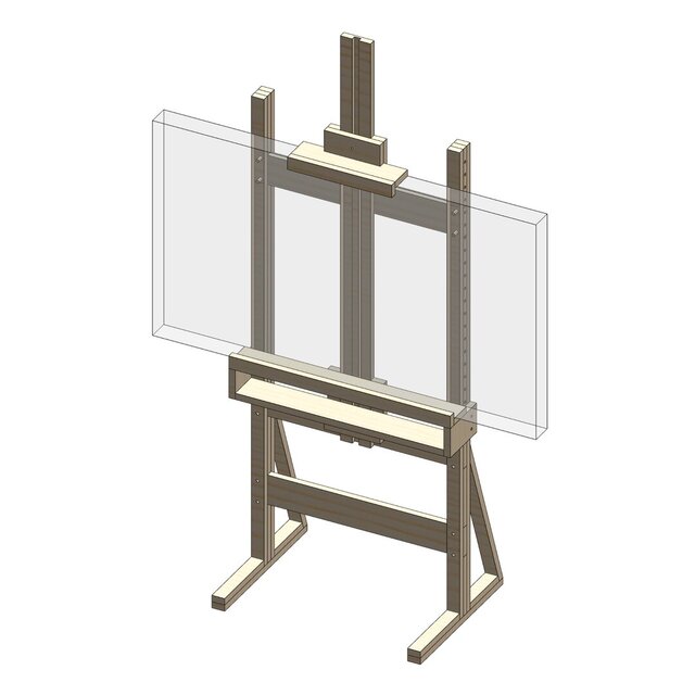 Adjustable TV Easel Stand