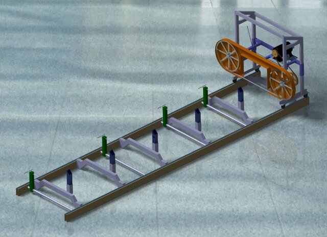 3D model of horizontal-band-saw-1