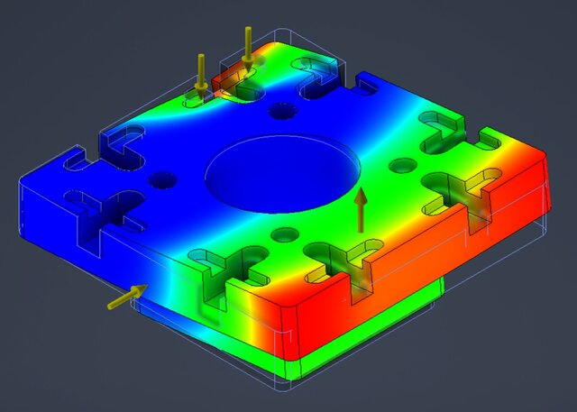 3D model of Mechanical Component Design, FEA Analysis & CNC Manufacturing