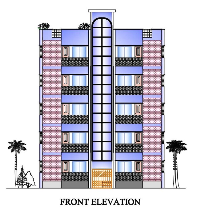 Apartment Plan (Floor Plan, Elevation,Section etc)