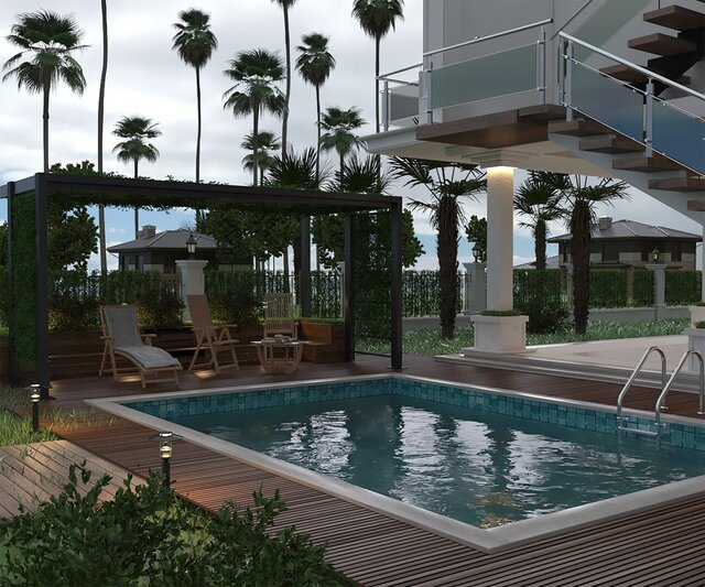 Modern villa exterior design – image 4 of 5