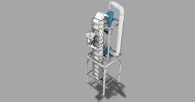 Industrial Zigzag Air Separator Design | 3D CAD Model