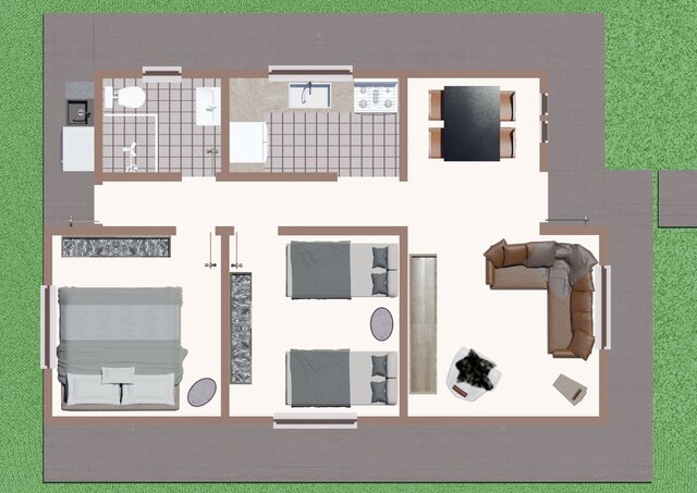 3D model of Humanized Floor Plan