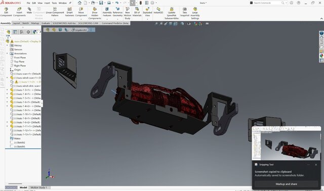 3D model of front bumper sheet metal